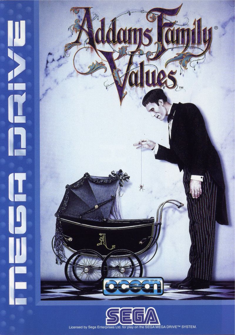 ADDAMS FAMILY VALUES SEGA MEGA DRIVE